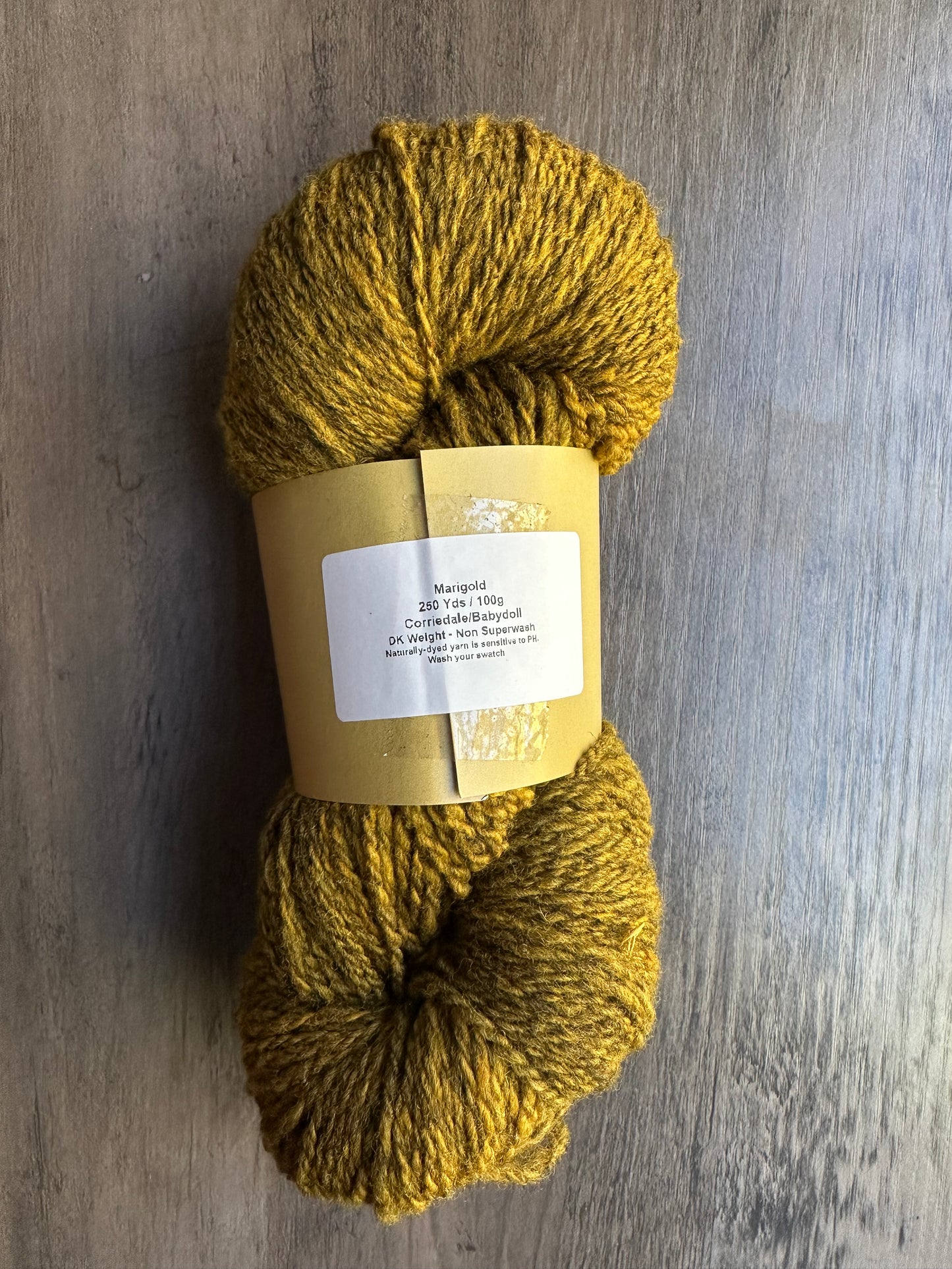 Corriedale/Babydoll Marigold Grey Base
