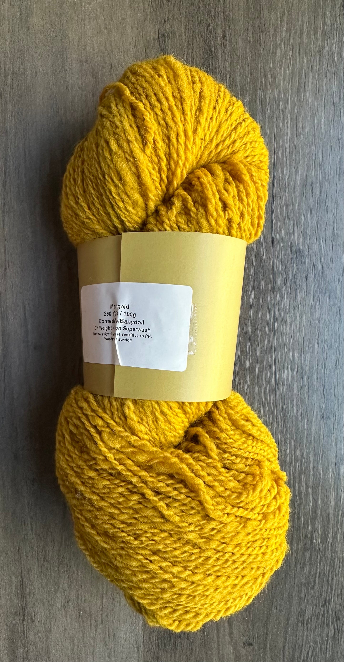 Corriedale/Babydoll Marigold Cream Base