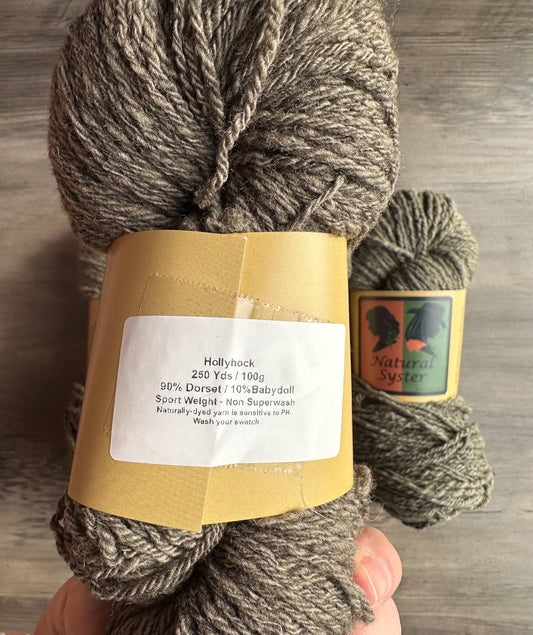 Dorset/Babydoll Yarn Hollyhock