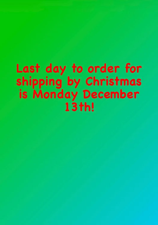 Last day for Shipping