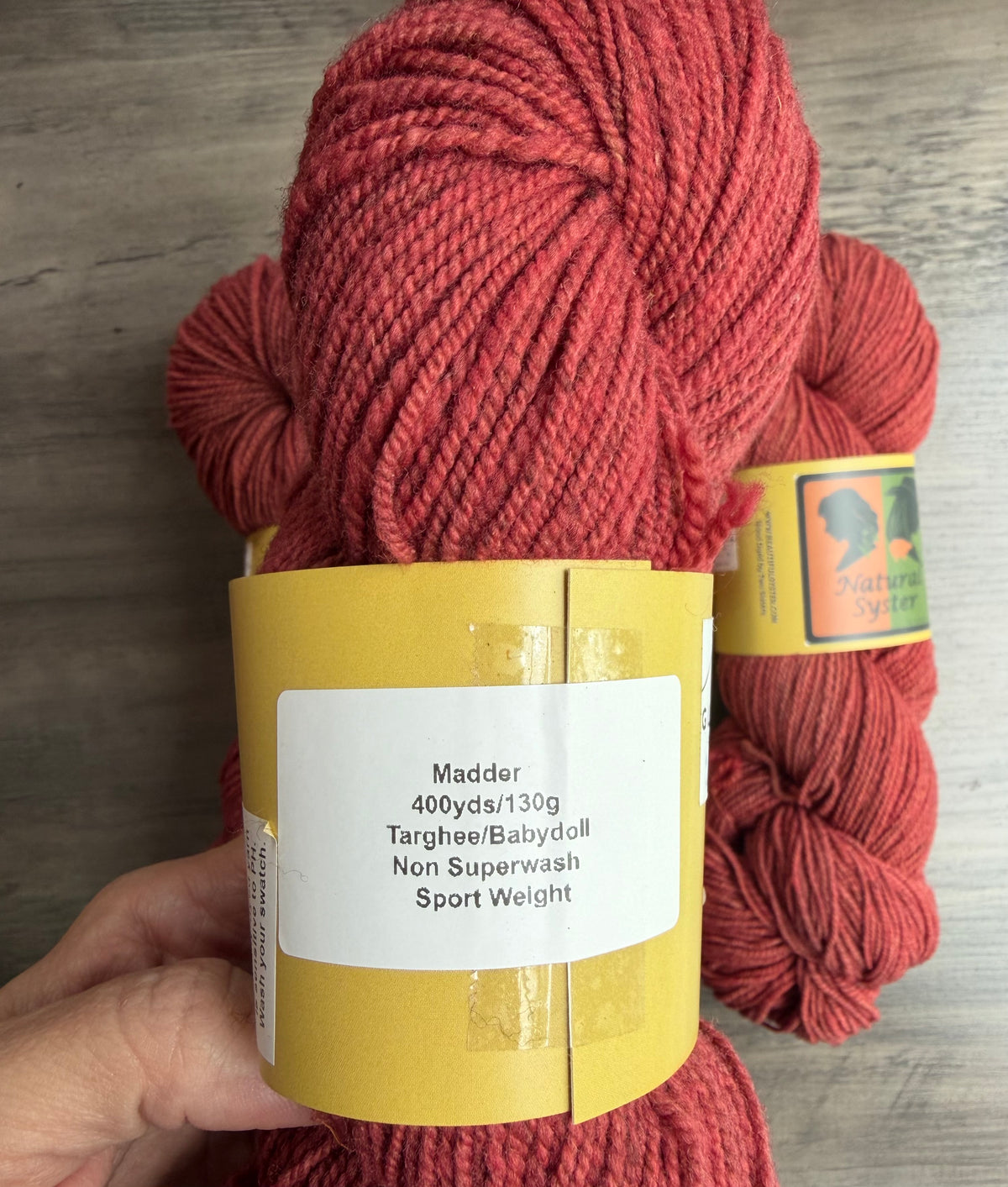 Targhee/Babydoll Madder Sport Weight
