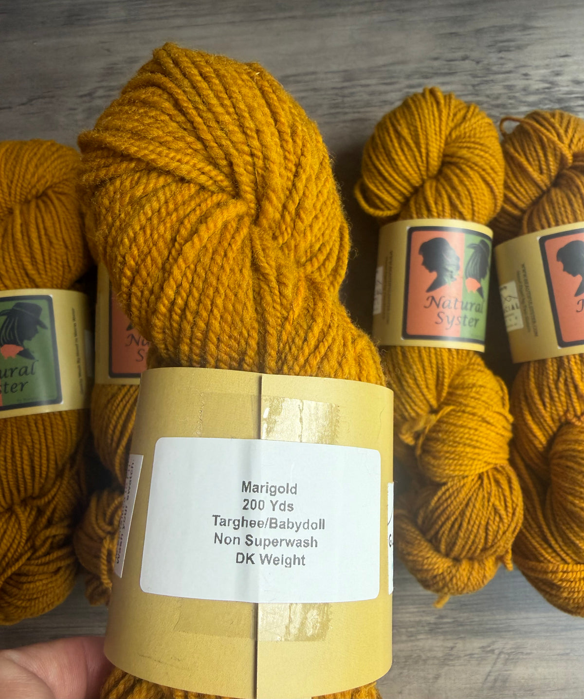 Targhee/Babydoll Marigold  Butternut DK