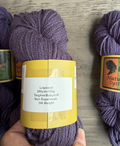 Targhee/Babydoll Logwood  Dark DK