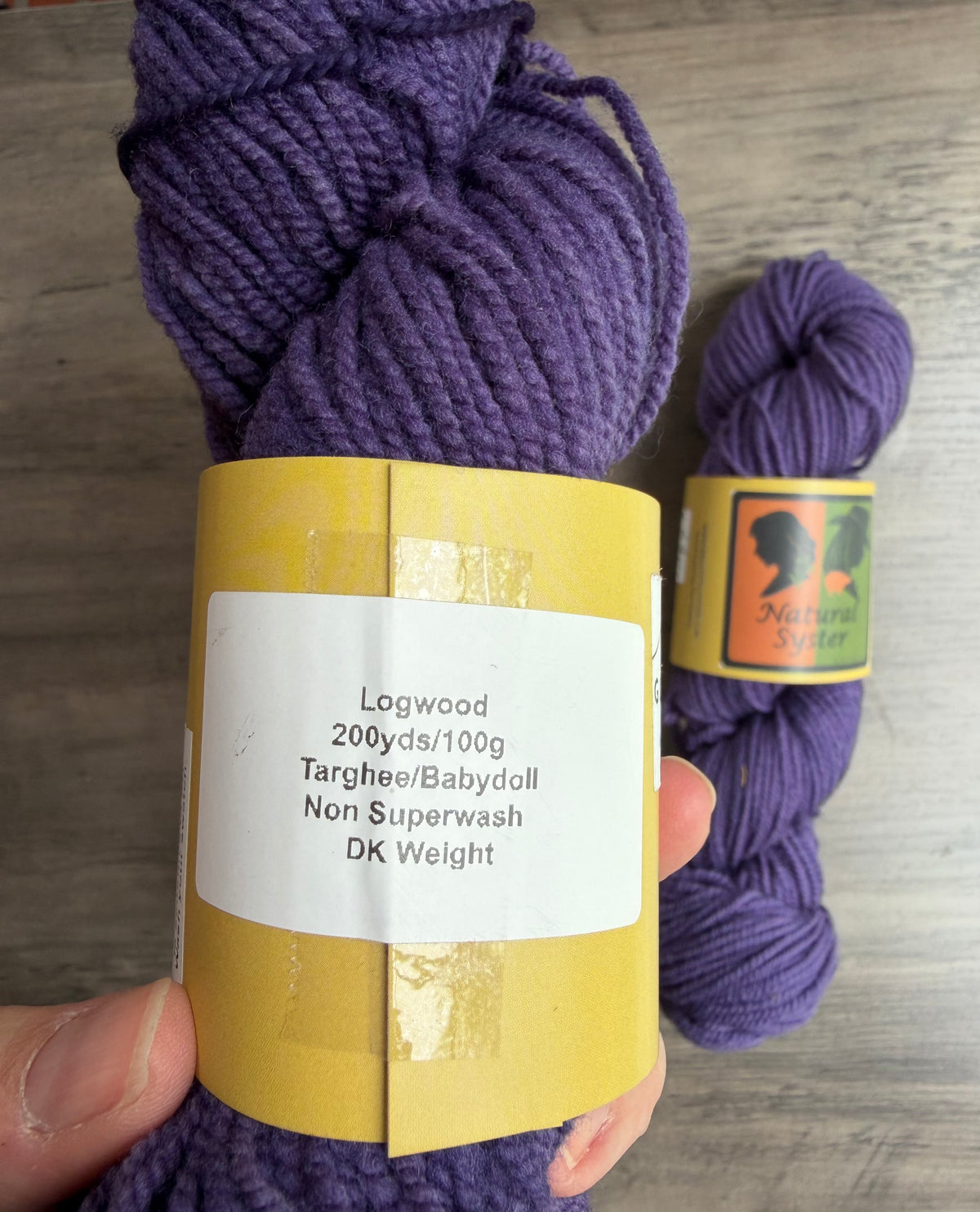 Targhee/Babydoll Logwood Bright DK