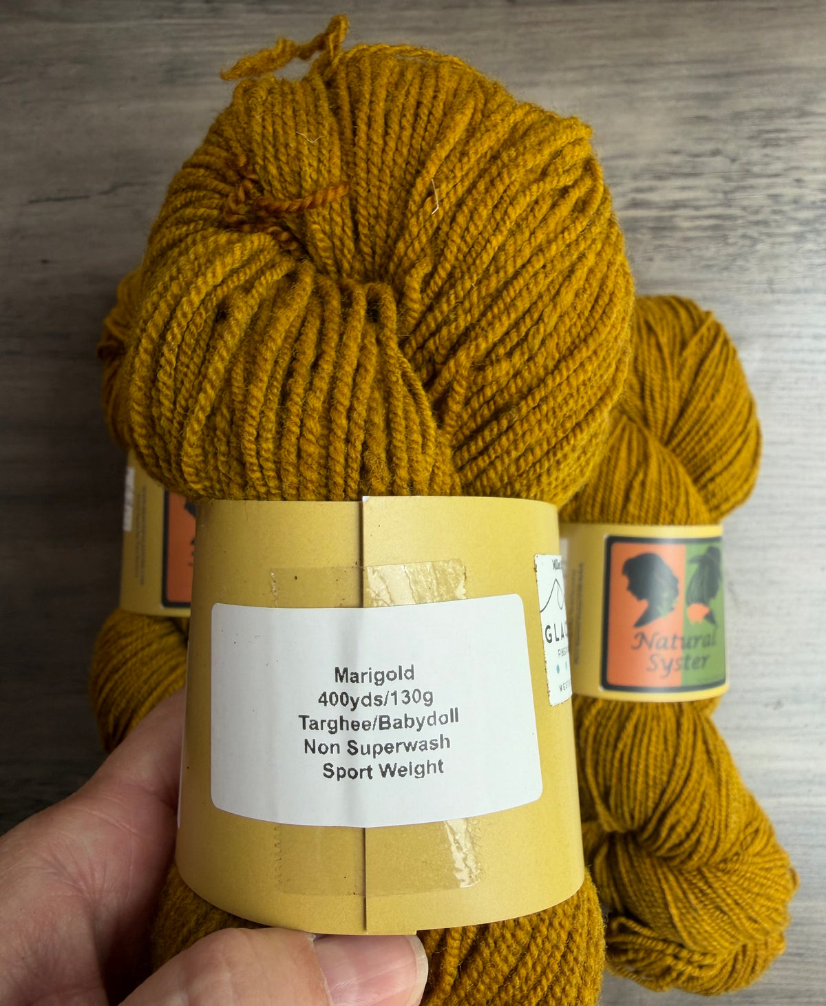 Targhee/Babydoll Marigold Brazilwood Sport Weight