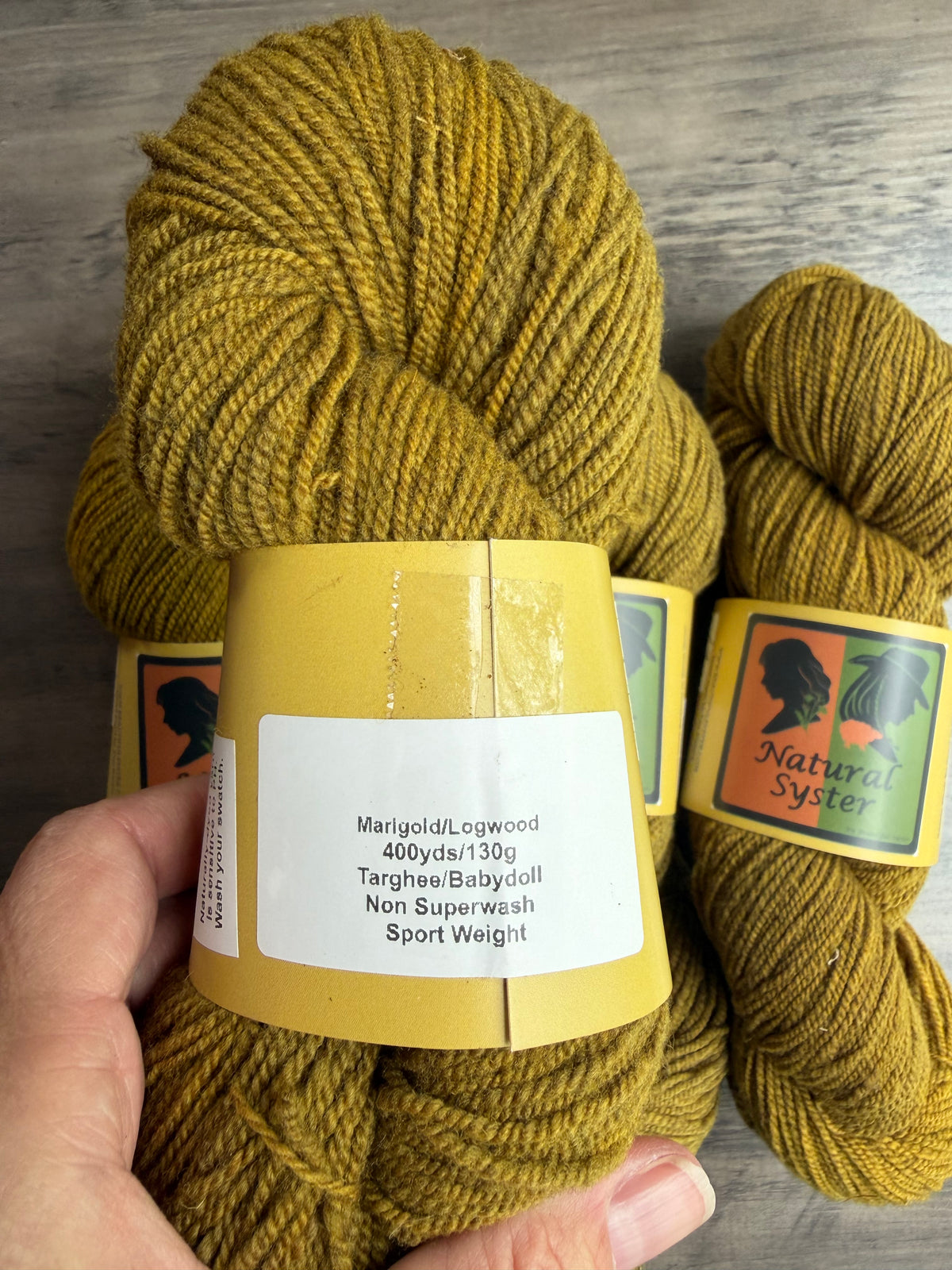 Targhee/Babydoll Marigold/Logwood Sport Weight