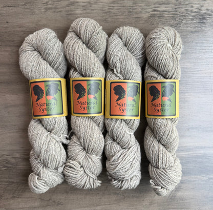 Targhee/Babydoll Natural Grey Sport Weight