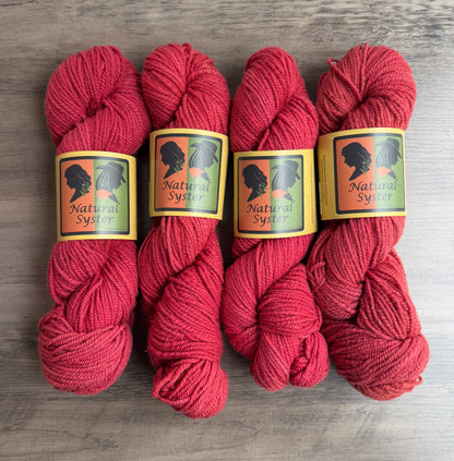 Targhee/Babydoll Marigold/ Eastern Brazilwood DK