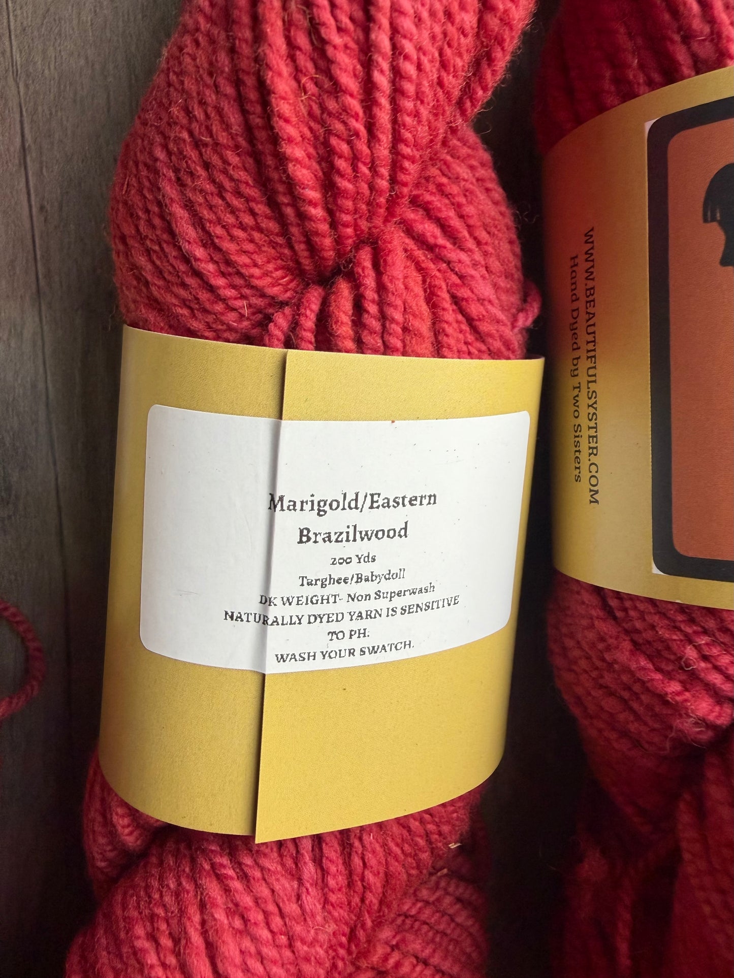 Targhee/Babydoll Marigold/Eastern Brazilwood