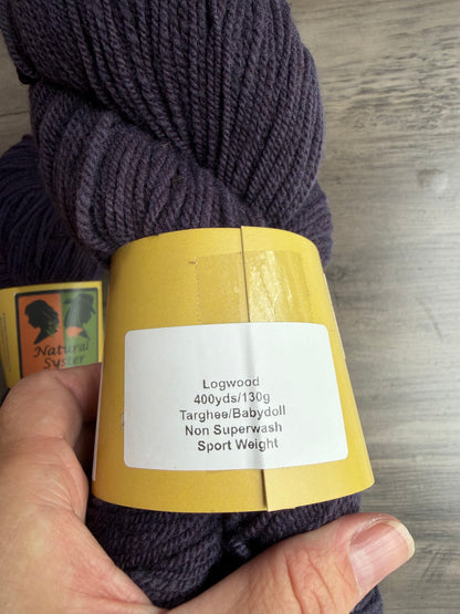 Targhee/Babydoll Logwood Sport Weight