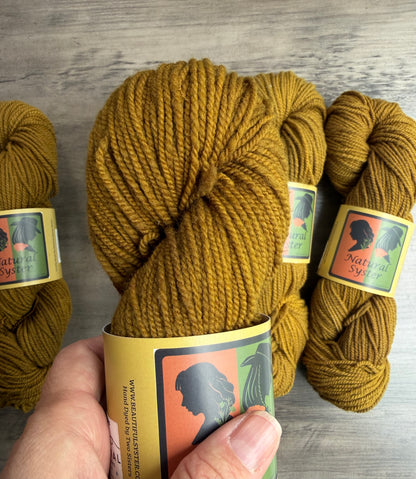 Targhee/Babydoll Marigold/Logwood DK