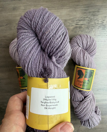Targhee/Babydoll Logwood Light DK