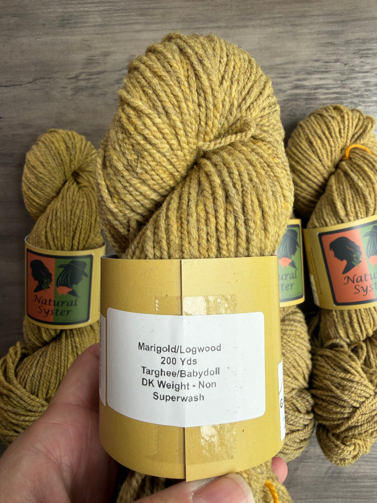 Targhee/Babydoll Marigold/Logwood Light DK