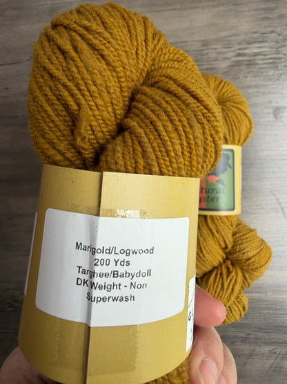 Targhee/Babydoll Marigold/Logwood Golden DK