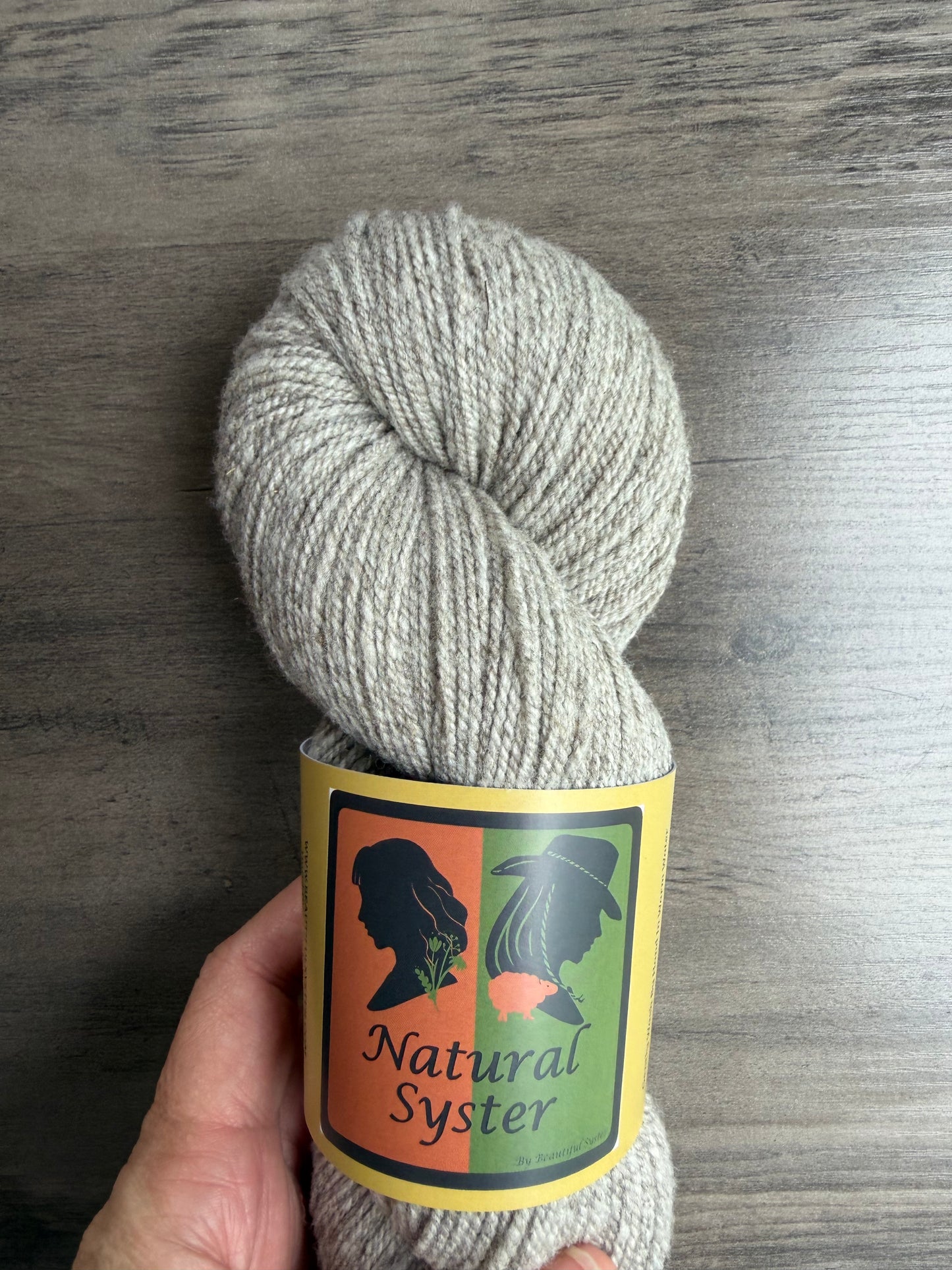 Targhee/Babydoll Natural Grey Sport Weight