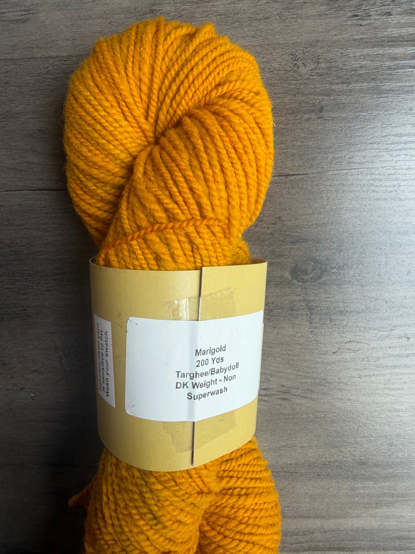 Targhee/Babydoll Marigold Orange Tone DK