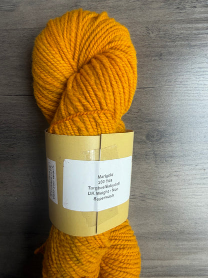 Targhee/Babydoll Marigold Orange Tone DK