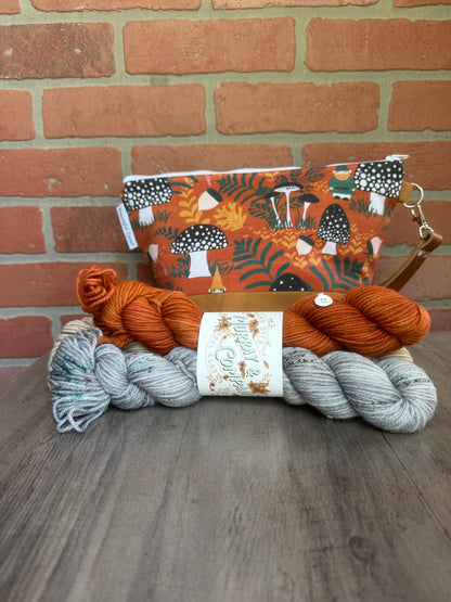 Sweater Weather Hillary Bag with DK and Sport weight Minis