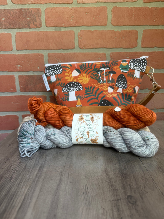 Sweater Weather Hillary Bag with DK and Sport weight Minis